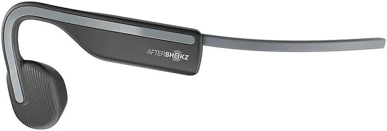 Alt view image 3 of 10 - Aftershokz OpenMove Open-Ear Wireless Headphones (Slate Grey)