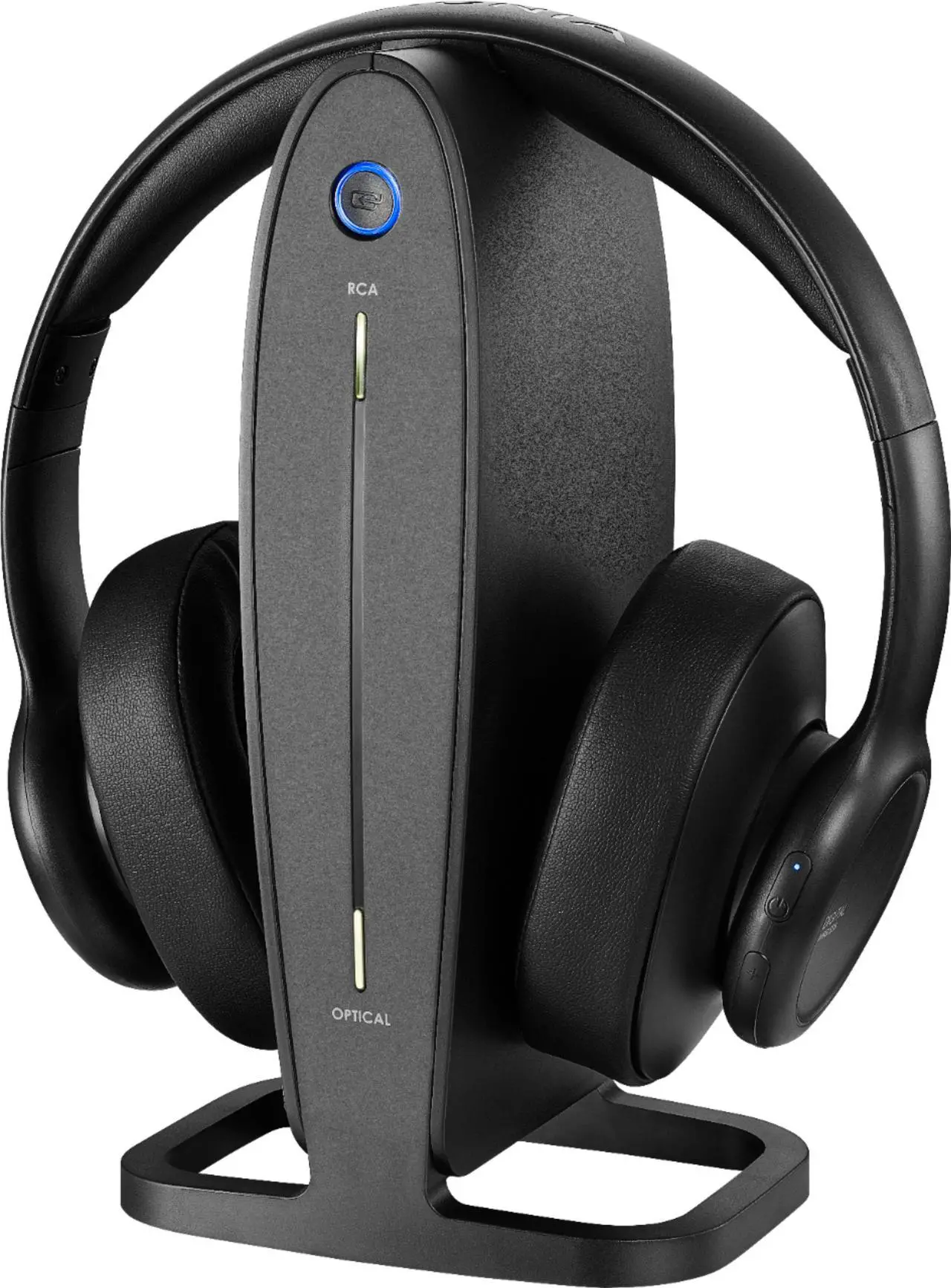 Alt view image 6 of 7 - Insignia - NS-HAWHP2 RF Wireless Over-The-Ear Headphones - Black (NS-HAWHP2)