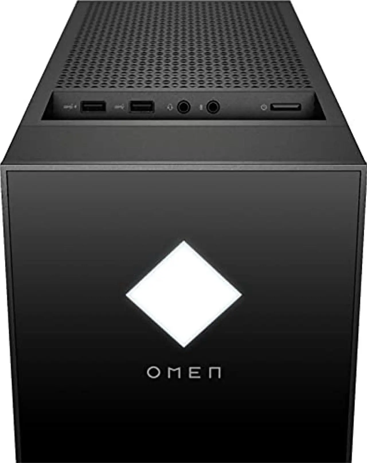 Alt view image 4 of 5 - HP OMEN 30L- Gaming Desktop - AMD Ryzen 5 5600G (3.90 GHz up to 4.40 GHz) - HyperX 16 GB DDR4-3200 Memory - GeForce RTX 3060 12GB - 1TB SSD - Jet Black (2021 Model) (GT13-1074)