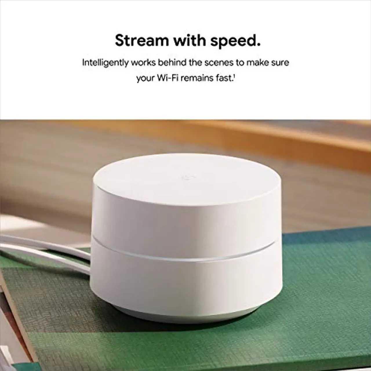 Alt view image 4 of 5 - Google Wifi - AC1200 - Mesh WiFi System - Wifi Router - 4500 Sq Ft Coverage - 3 pack (GJ2CQ)
