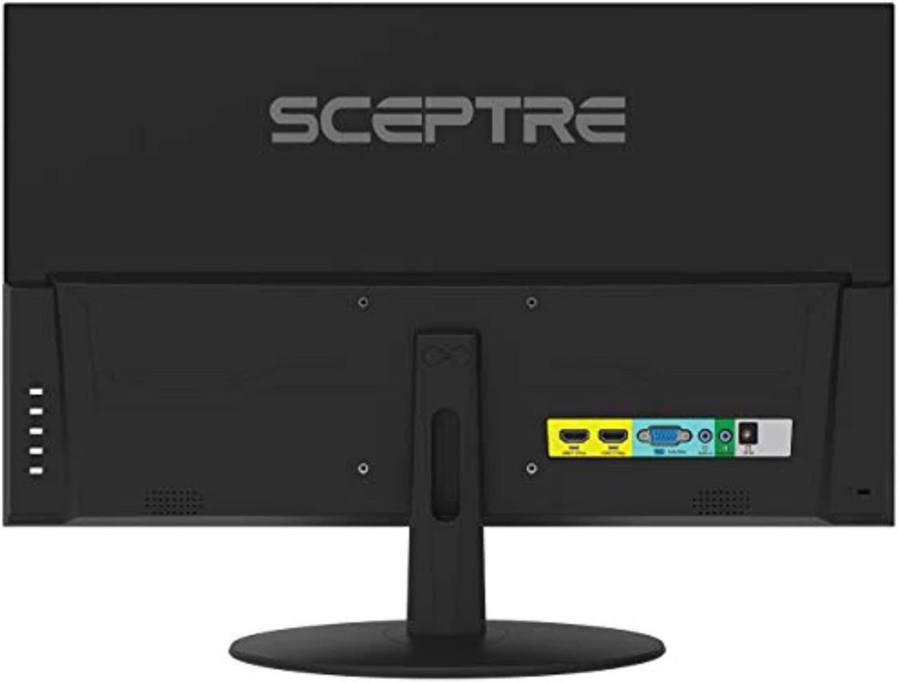 Alt view image 5 of 5 - Sceptre E225W-19203R 22" Ultra Thin 75Hz 1080p LED Monitor 2x HDMI VGA Build-in Speakers, Metallic Black 2018 (E225W-19203R)