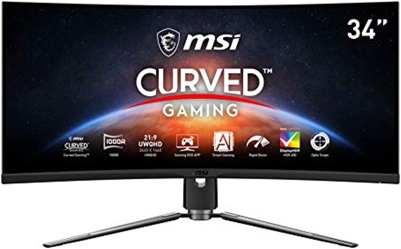 Main image of MSI MPG ARTYMIS 343CQR 1000R Curvature 21:9 Aspect Ratio Anti-Glare Super Narrow Bezel 1ms 3440 x 1440 (UWQHD) 165Hz Refresh Rate Tilt/Swivel/Height Adjustment 34" AMD Freesync Gami (MPGARTYMIS343CQR)