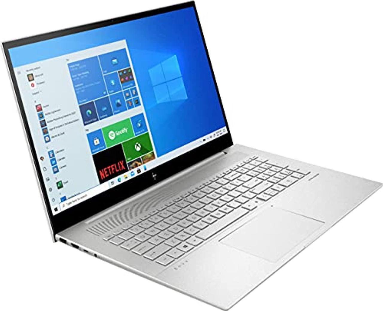 Alt view image 4 of 4 - HP Envy 17.3" FHD Touch-Screen Laptop | Intel Core i7-1165G7 | Iris Xe Graphics | 32GB RAM | 1TB SSD | Backlit Keyboard | Fingerprint Reader | Windows 10 Home | Silver | with HDMI Cable Bundle