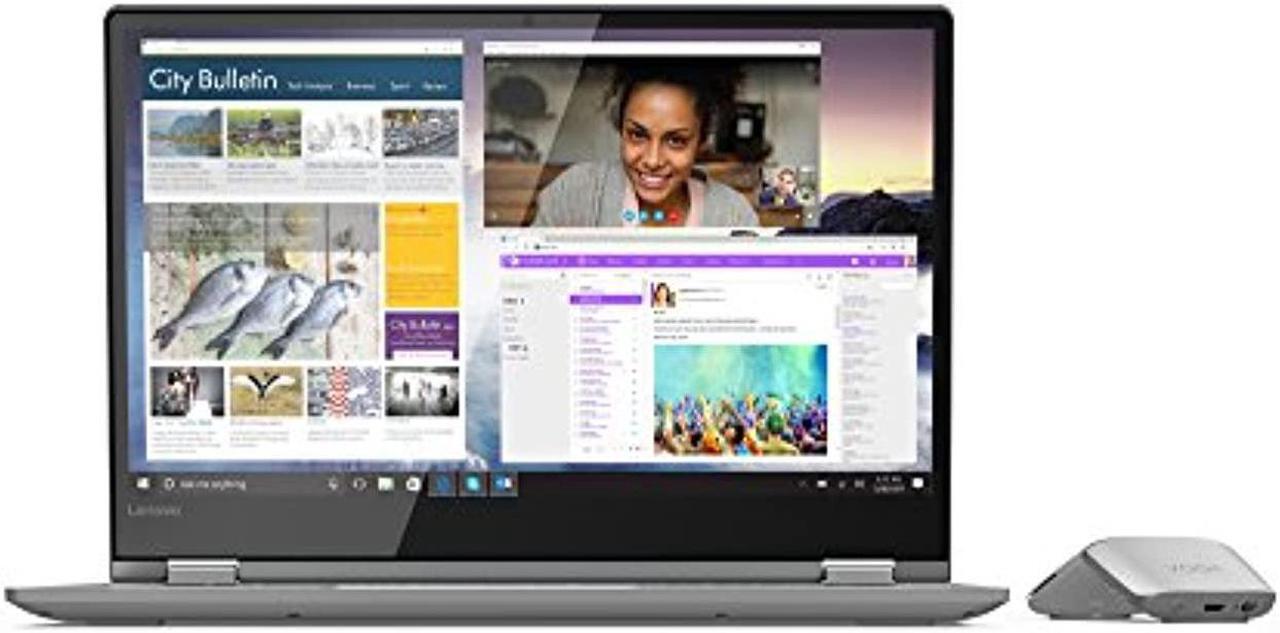Alt view image 3 of 5 - Lenovo Flex 6 81EM0008US 2-in-1 Laptop (Windows 10 Home, Intel Core i5-8250U, 14" LED-Lit Screen, Storage: 256 GB, RAM: 8 GB) Onyx Black (81EM0008US)