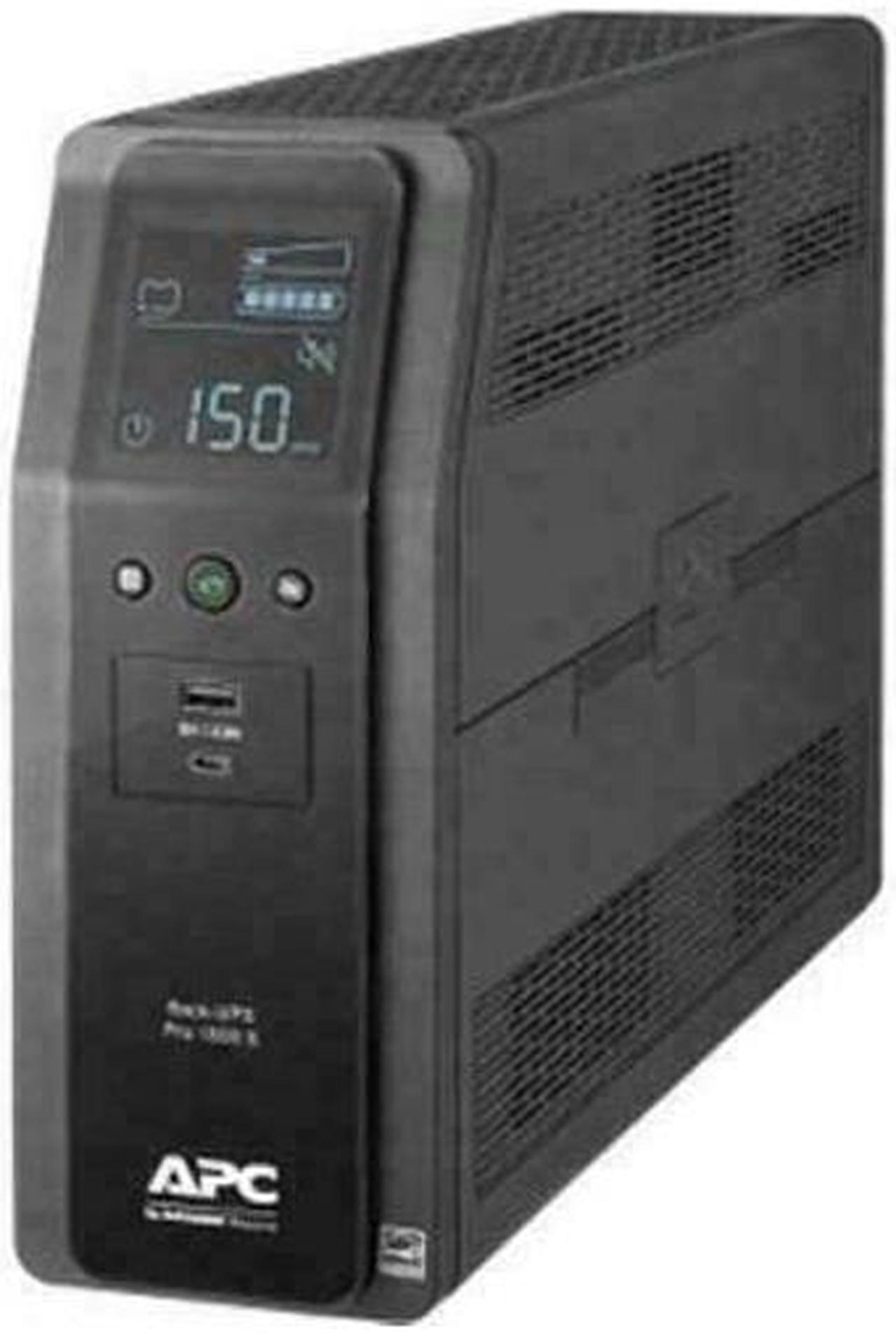 Main image of APC Sine Wave UPS (BR1500MS) 10-Outlets Back-UPS Pro 1500VA 900W Battery Backup and Surge Protector (1-Pack) Home Office Bundle with Wire Ties (BR1500MS-1)