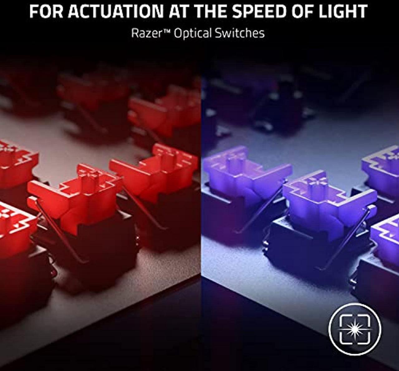 Alt view image 2 of 5 - Razer Huntsman V2 Optical Gaming Keyboard: Fastest Linear Optical Switches Gen-2 w/ Sound Dampeners and  8000Hz Polling Rate - Doubleshot PBT Keycaps - Dedicated Media Keys (RZ03-03930200-R3U1)