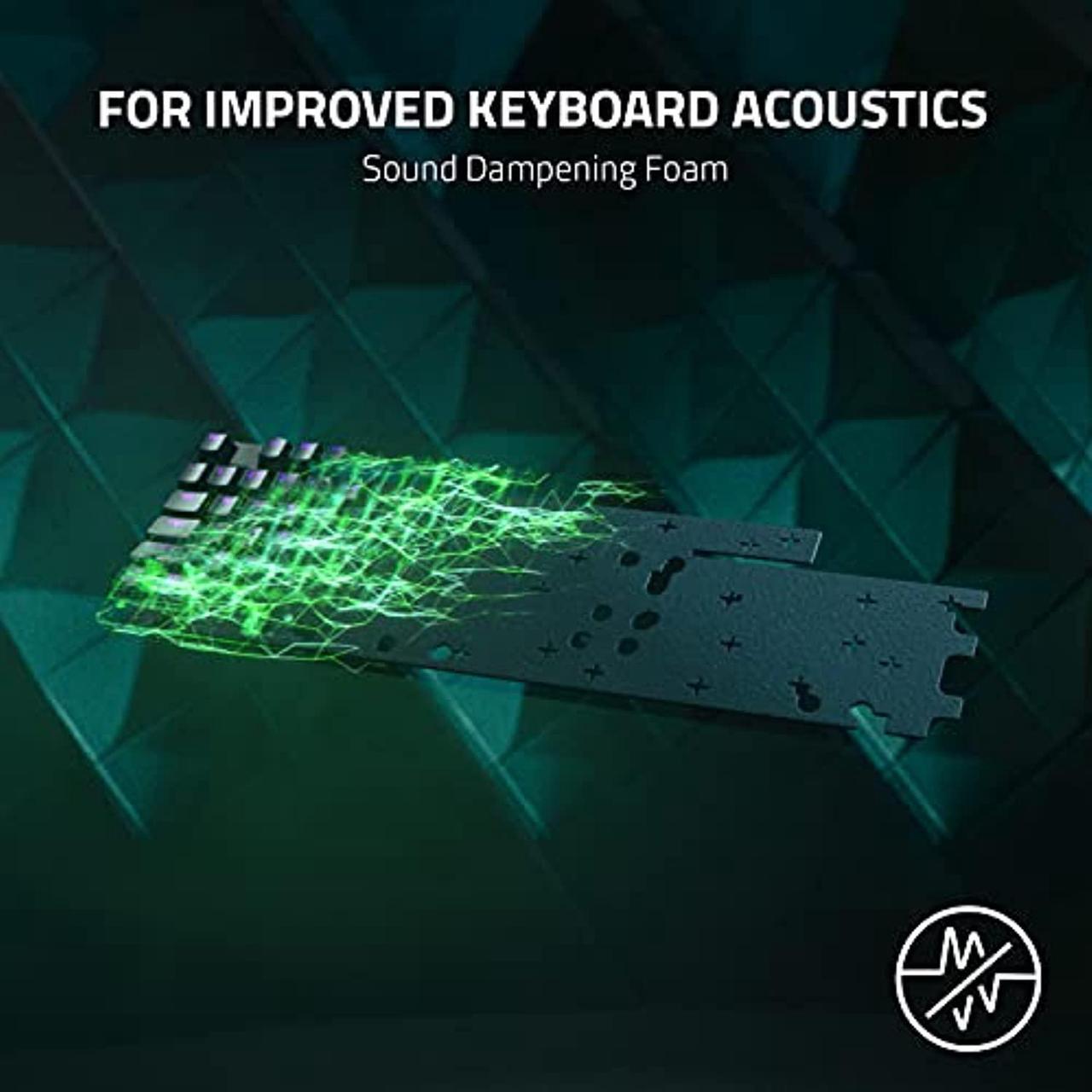 Alt view image 4 of 5 - Razer Huntsman V2 Optical Gaming Keyboard: Fastest Linear Optical Switches Gen-2 w/ Sound Dampeners and  8000Hz Polling Rate - Doubleshot PBT Keycaps - Dedicated Media Keys (RZ03-03930200-R3U1)