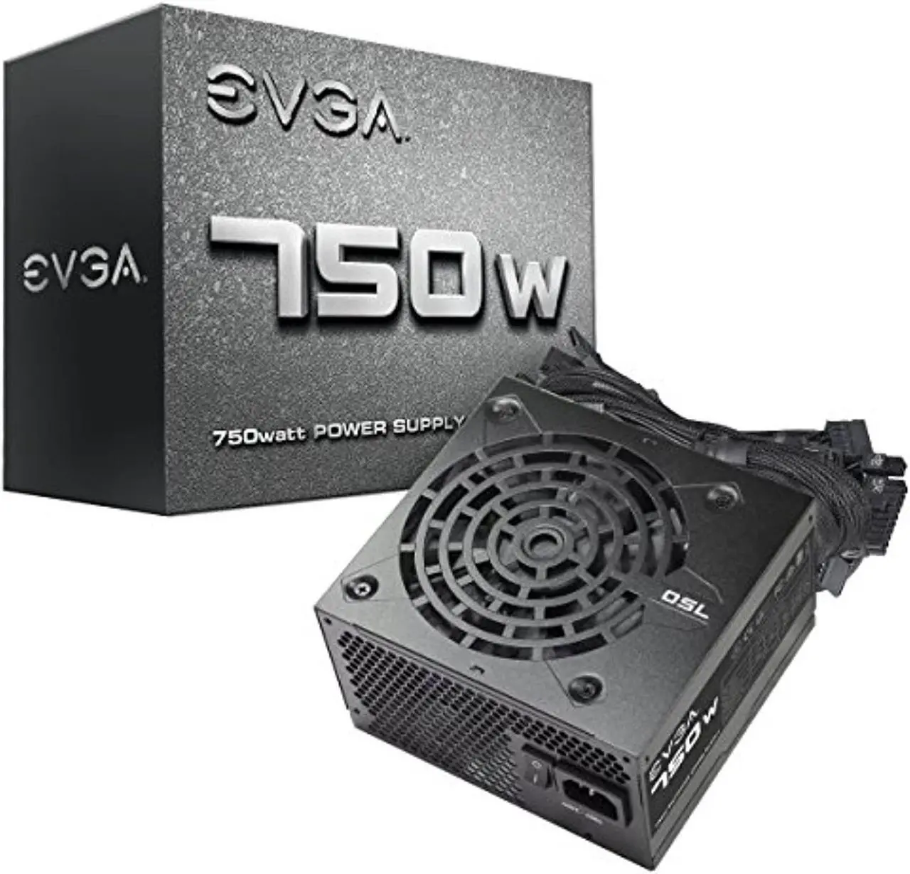Main image of EVGA 750 N1, 750W, 2 Year Warranty, Power Supply 100-N1-0750-L1 (100-N1-0750-L1)