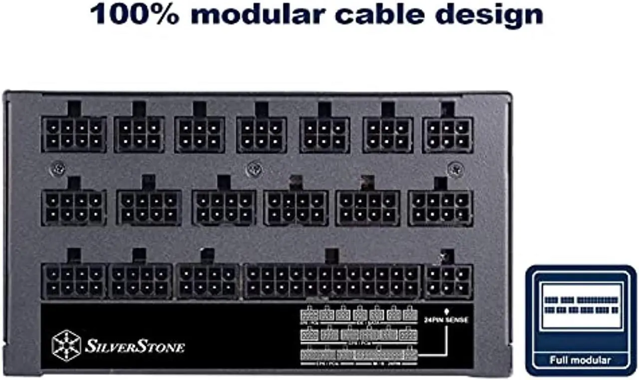 Alt view image 3 of 5 - SilverStone Technology DA1650-G, 1650W Fully Modular ATX Power Supply, 80 Plus Gold, SST-DA1650-G (SST-DA1650-G)