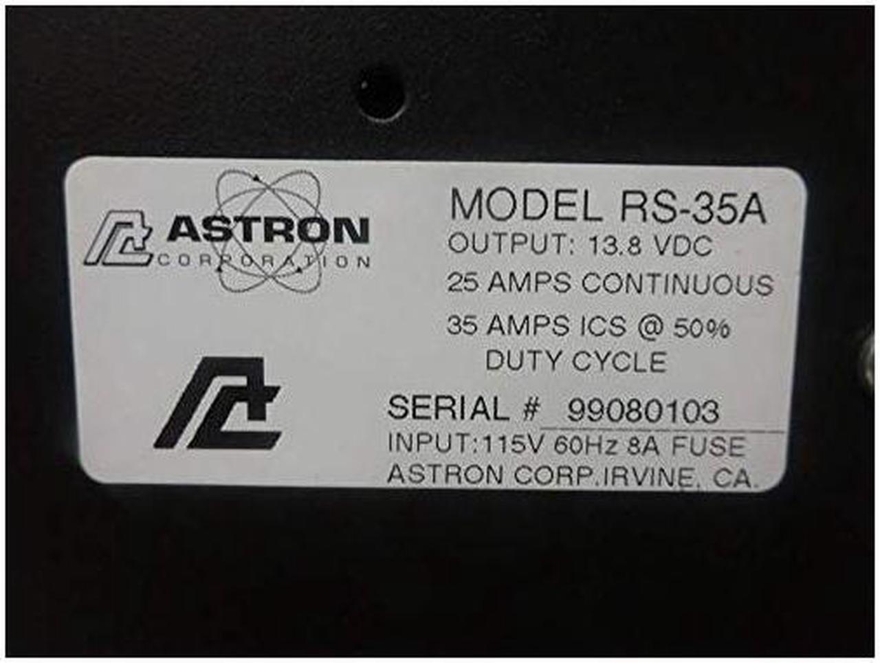Main image of RS-35A Astron Original Power Supply - 35A Peak (RS-35A)