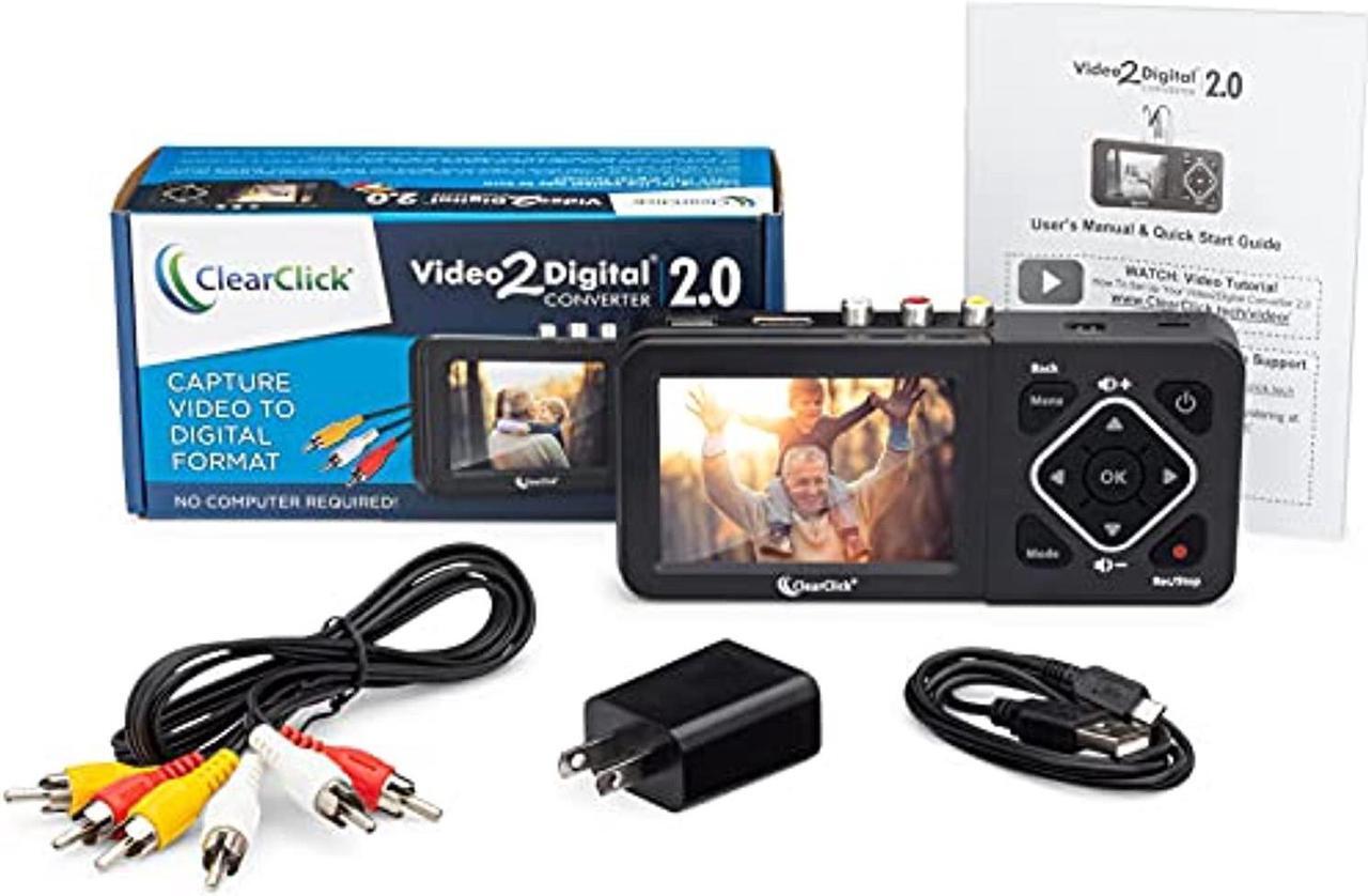 Alt view image 5 of 5 - ClearClick Video to Digital Converter 2.0 (Second Generation) - Record Video from VCR's, VHS Tapes, AV, RCA, Hi8, Camcorder, DVD, Gaming Systems