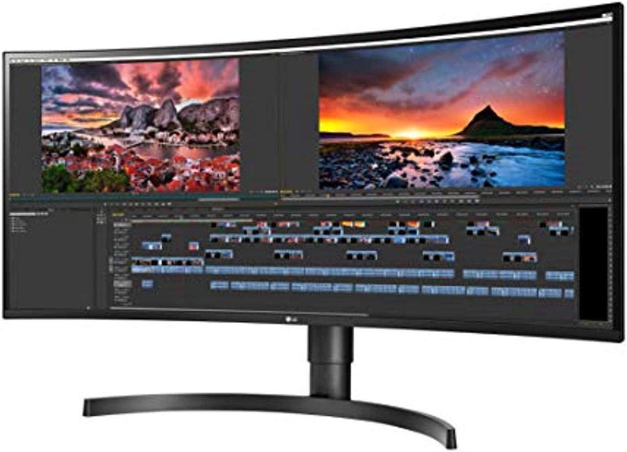 Alt view image 4 of 7 - lg 34wn80c-b 34 inch 21:9 curved ultrawide wqhd ips monitor with usb type-c connectivity srgb 99 percentage color gamut and hdr10 compatibility, black