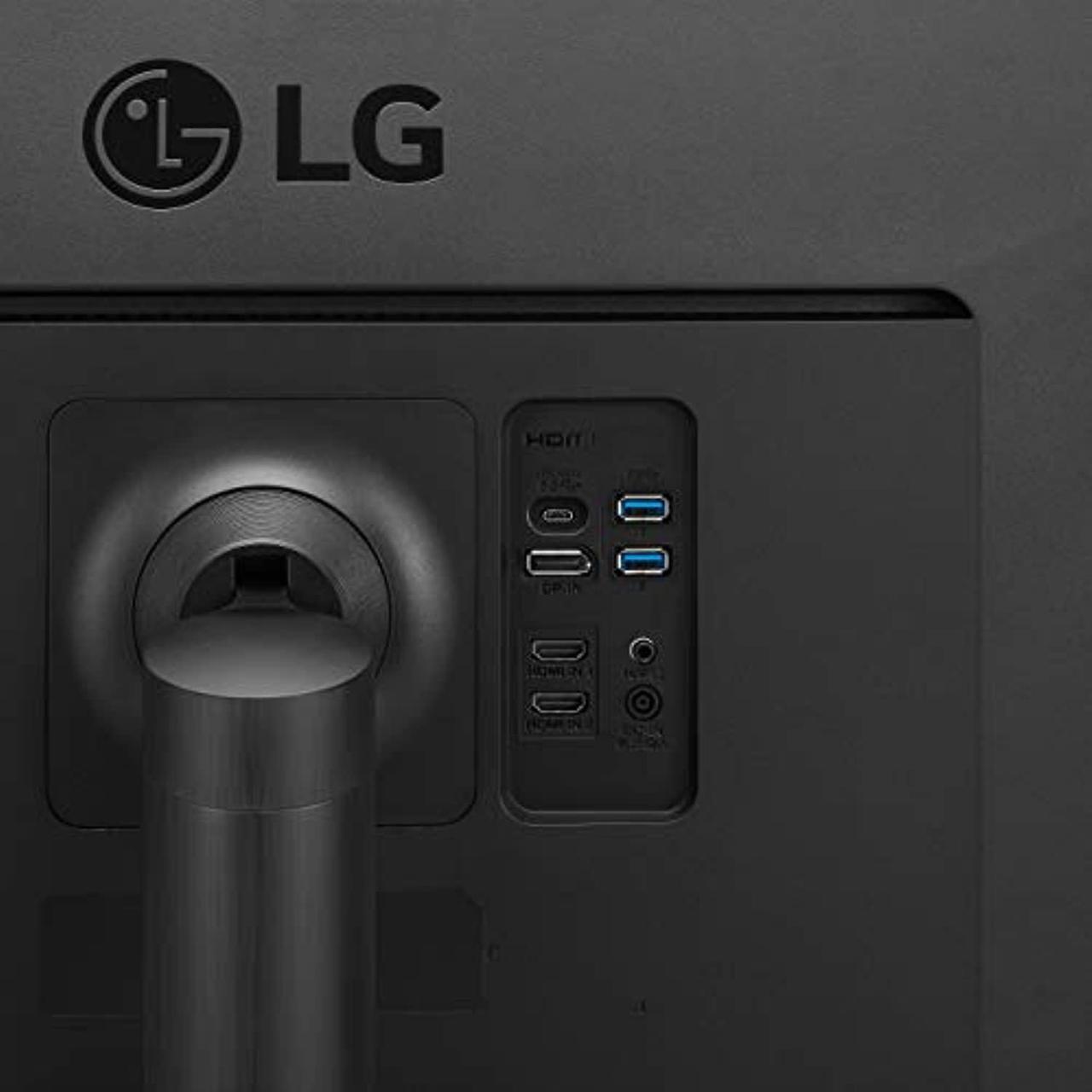Alt view image 6 of 7 - lg 34wn80c-b 34 inch 21:9 curved ultrawide wqhd ips monitor with usb type-c connectivity srgb 99 percentage color gamut and hdr10 compatibility, black