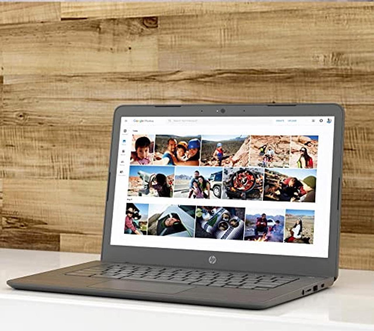 Alt view image 5 of 5 - HP Chromebook 14 FHD Laptop, Dual-core Intel Celeron Processor N3350, 4GB RAM, 64GB eMMC Storage, 14-inch FHD IPS Display, Google Chrome OS, Dual Speakers and Audio by B and O (14-ca064dx, 2 (3T0J1UA)