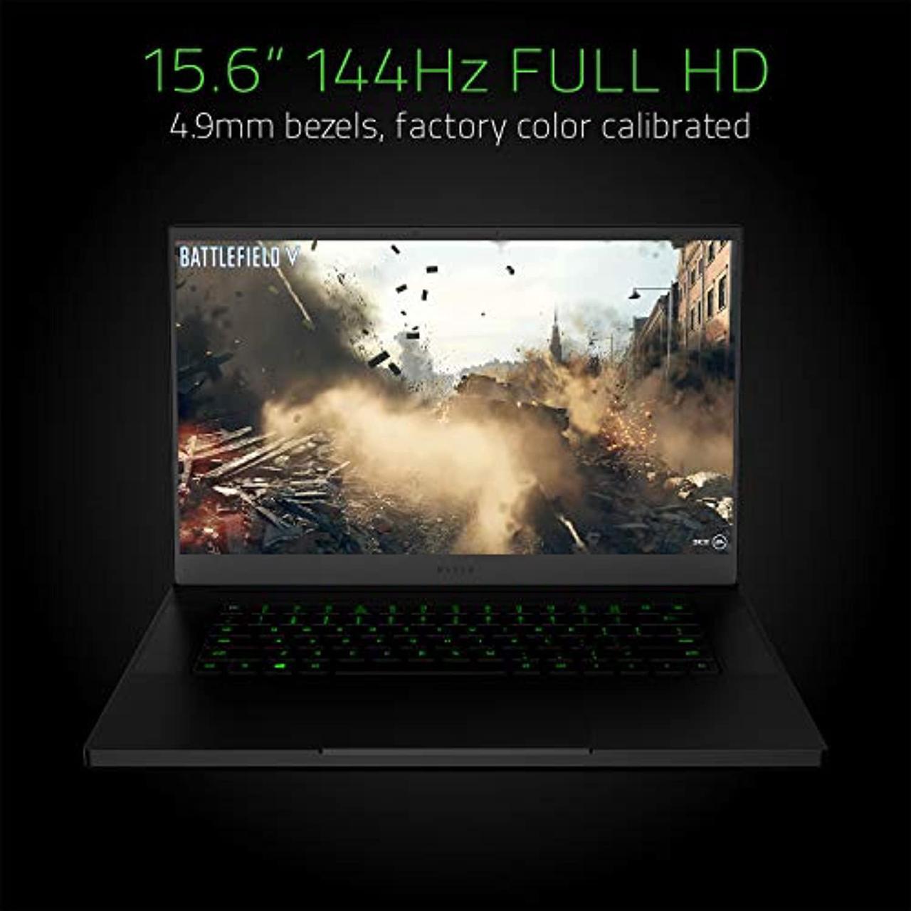 Alt view image 3 of 5 - Razer Blade 15 Gaming Laptop 2019: Intel Core i7-9750H 6 Core, NVIDIA GeForce RTX 2060, 15.6" FHD 1080p 144Hz, 16GB RAM, 512GB SSD, CNC Aluminum, Chroma RGB Lighting, Thunderbolt  (RZ09-03006E92-R3U1)
