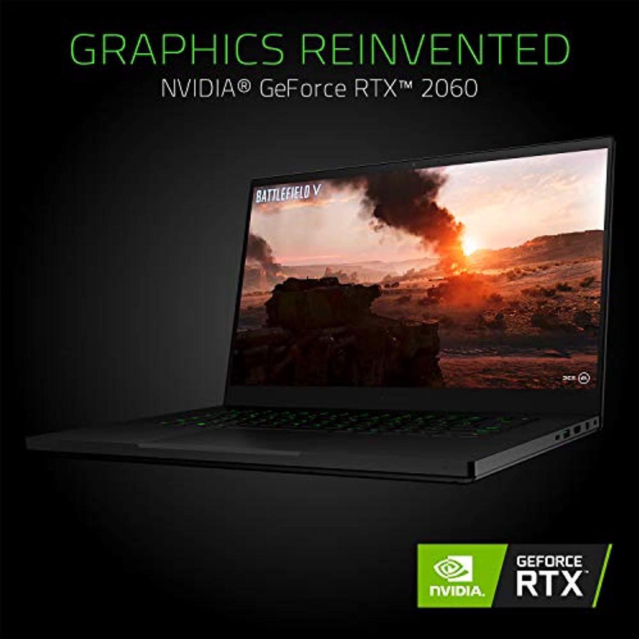 Alt view image 4 of 5 - Razer Blade 15 Gaming Laptop 2019: Intel Core i7-9750H 6 Core, NVIDIA GeForce RTX 2060, 15.6" FHD 1080p 144Hz, 16GB RAM, 512GB SSD, CNC Aluminum, Chroma RGB Lighting, Thunderbolt  (RZ09-03006E92-R3U1)