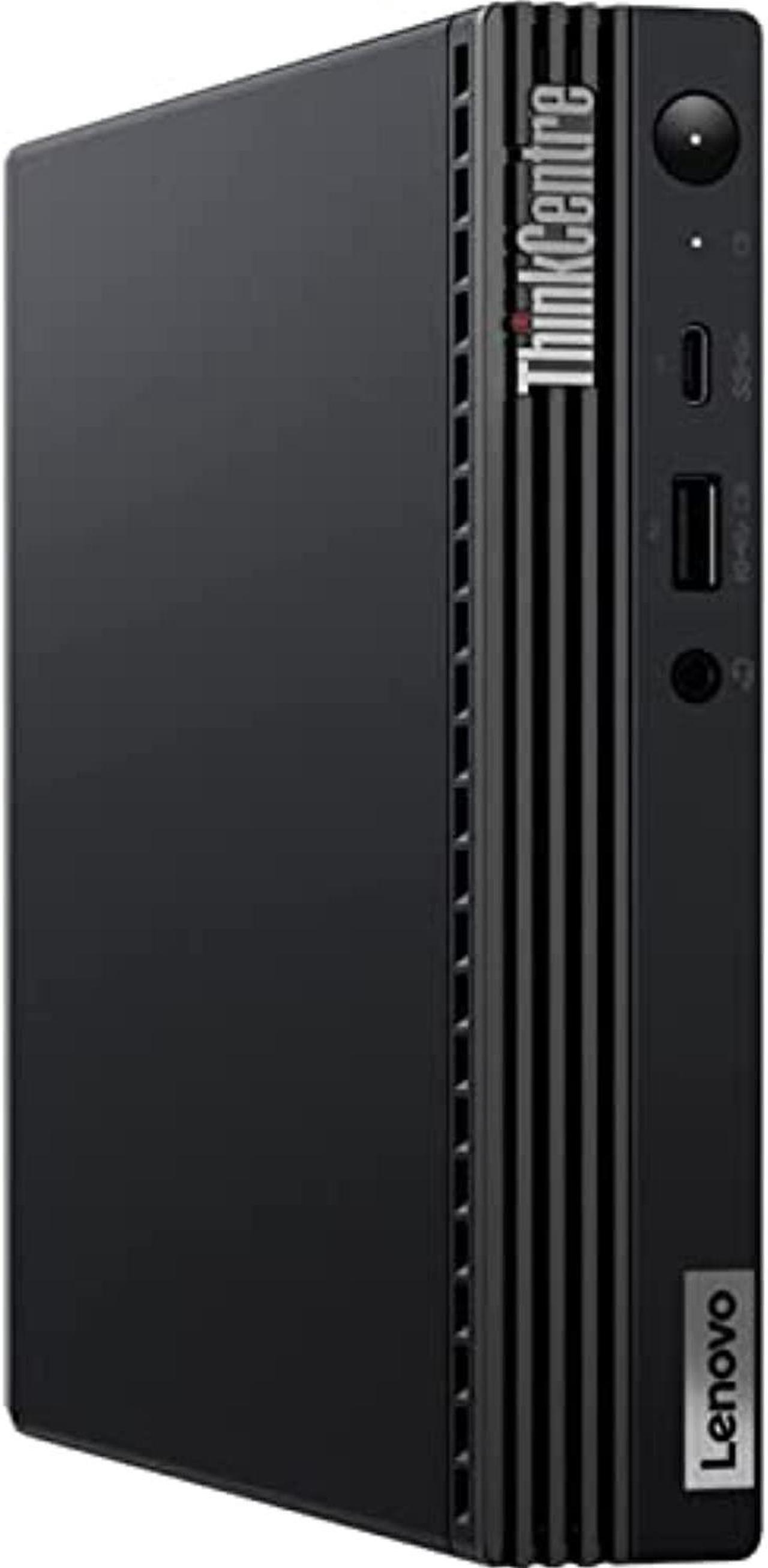 Alt view image 2 of 7 - Lenovo ThinkCentre M70q Home  and  Business Mini Desktop Black (Intel i7-11700T 8-Core, 32GB RAM, 1TB PCIe SSD, Intel UHD 750, WiFi, Bluetooth, 1xHDMI, 2 Display Port (DP), Win 11 Pro) with Hub
