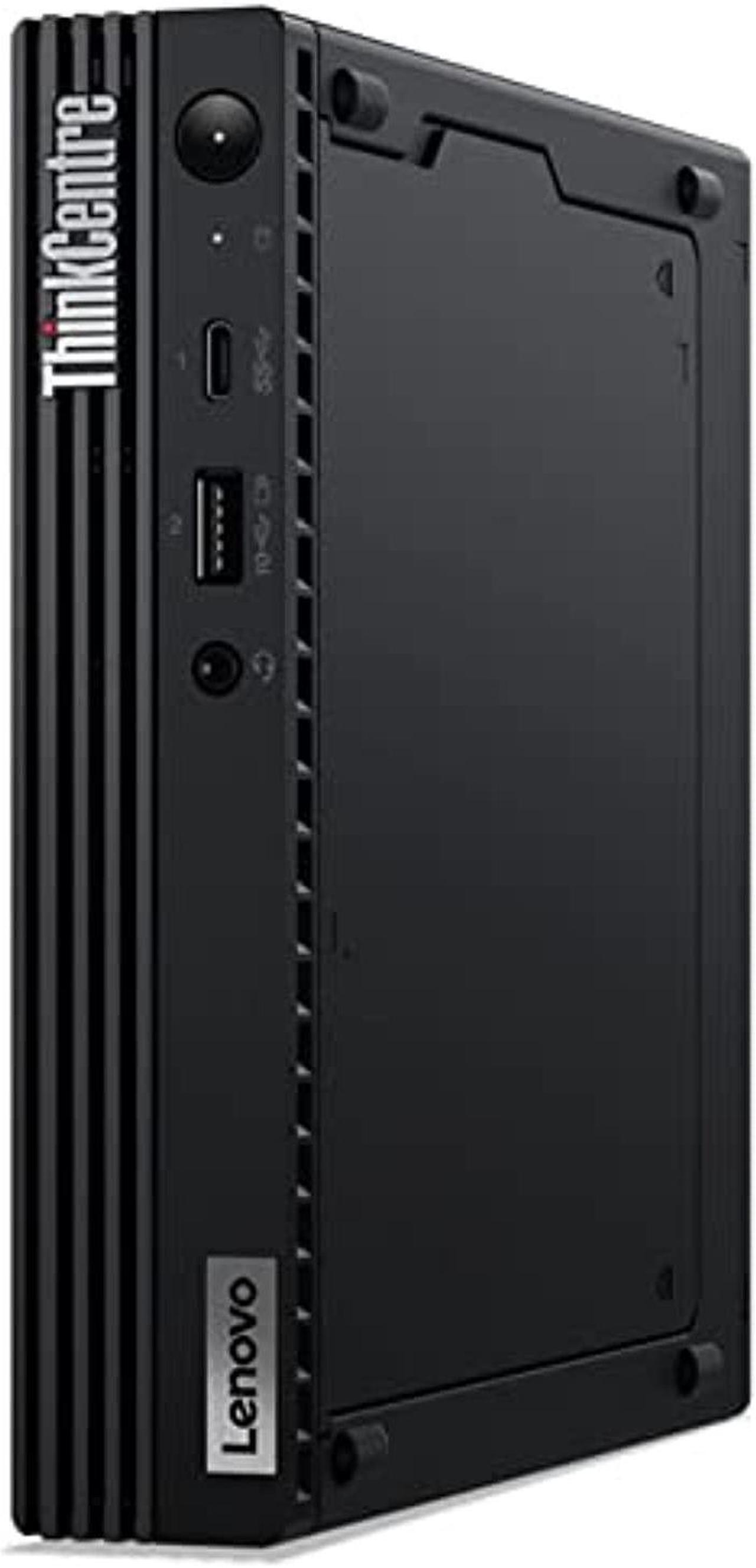 Alt view image 3 of 7 - Lenovo ThinkCentre M70q Home  and  Business Mini Desktop Black (Intel i7-11700T 8-Core, 32GB RAM, 1TB PCIe SSD, Intel UHD 750, WiFi, Bluetooth, 1xHDMI, 2 Display Port (DP), Win 11 Pro) with Hub