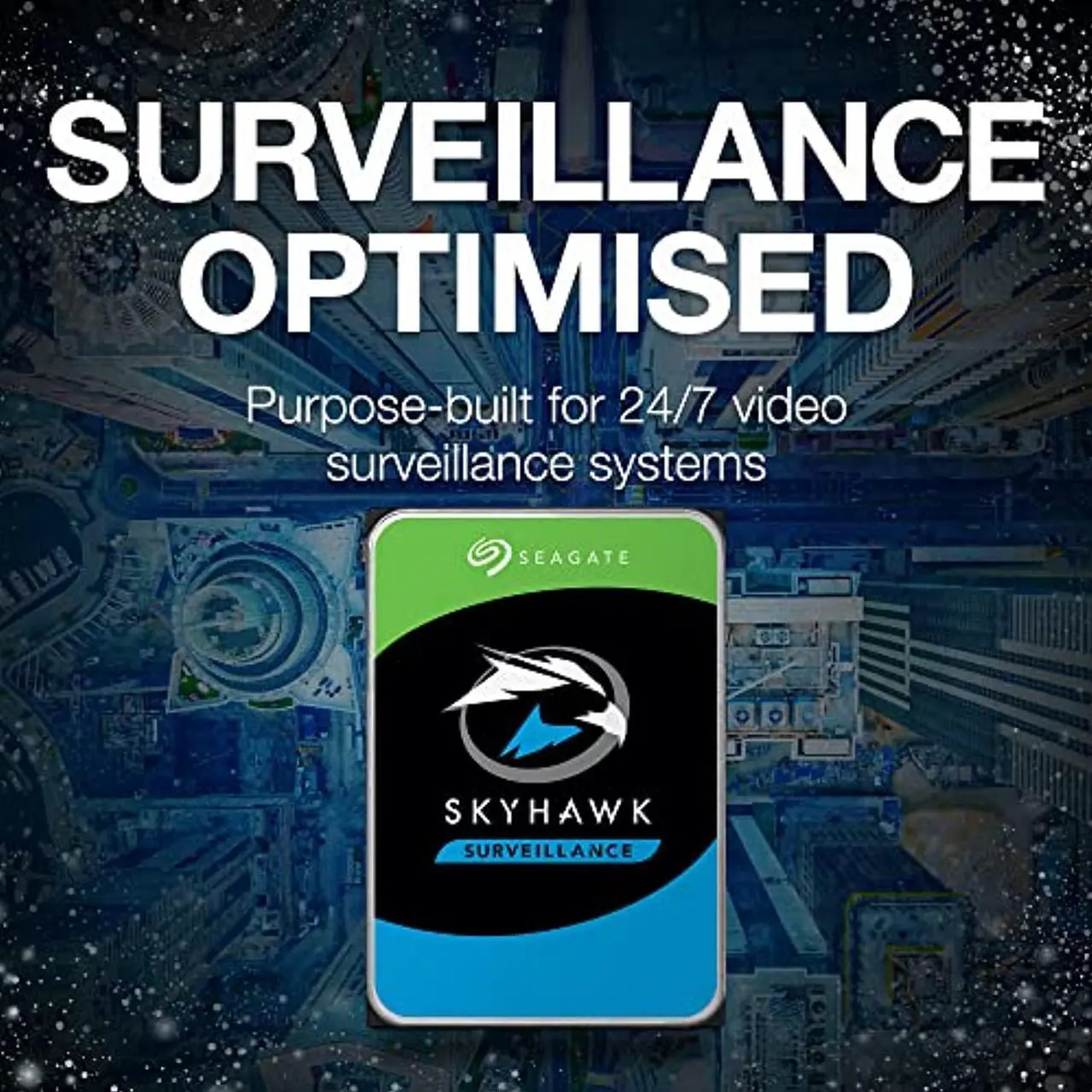 Alt view image 2 of 5 - Seagate Skyhawk 8TB Surveillance Hard SATA 6Gb/s 256MB Cache 3.5-Inch Internal Drive-Frustration Free Packaging (ST8000VX0022) (ST8000VXZ022)