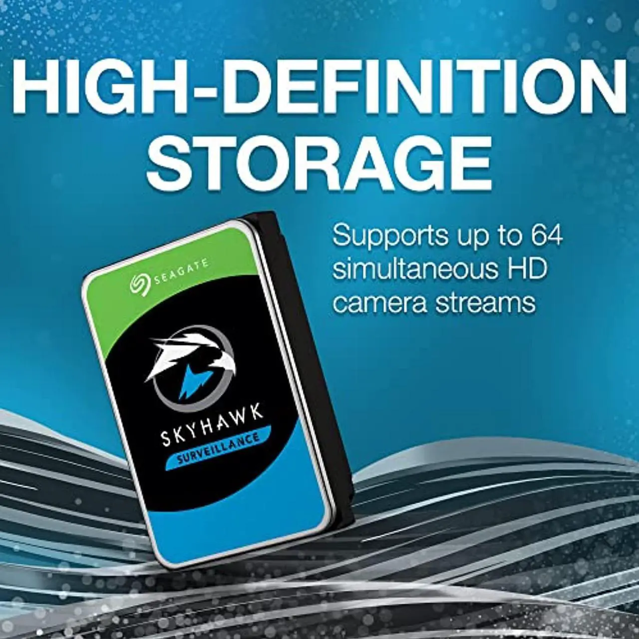 Alt view image 3 of 5 - Seagate Skyhawk 8TB Surveillance Hard SATA 6Gb/s 256MB Cache 3.5-Inch Internal Drive-Frustration Free Packaging (ST8000VX0022) (ST8000VXZ022)