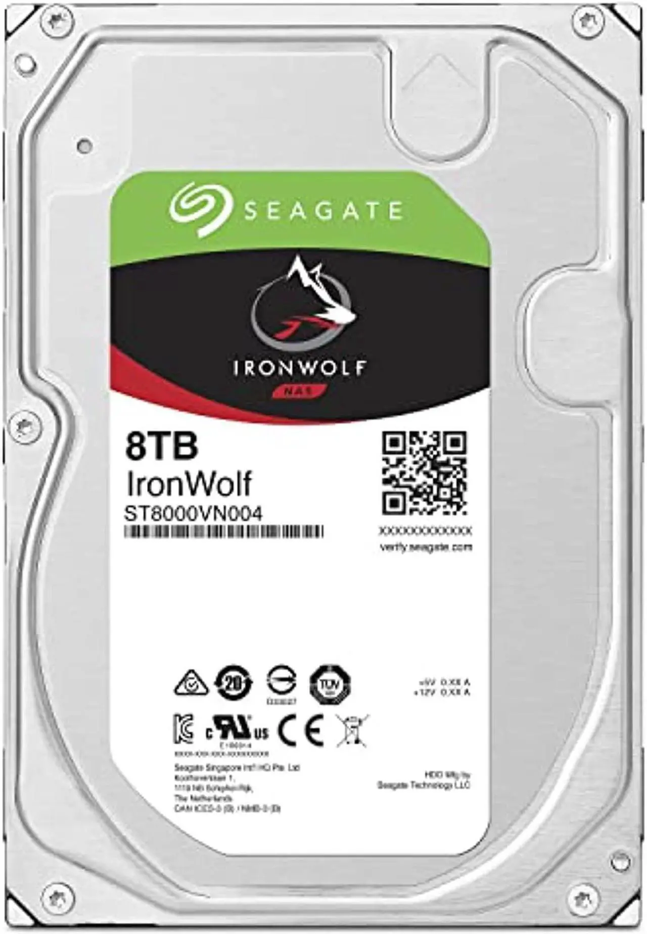 Alt view image 2 of 5 - Seagate IronWolf 8TB NAS Internal Hard Drive HDD - 3.5 Inch SATA 6Gb/s 7200 RPM 256MB Cache for RAID Network Attached Storage - Frustration Free Packaging (ST8000VNZ04/N004) (ST8000VNZ04/N004)
