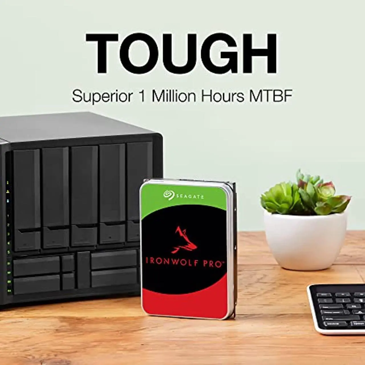 Alt view image 5 of 5 - Seagate IronWolf 8TB NAS Internal Hard Drive HDD - 3.5 Inch SATA 6Gb/s 7200 RPM 256MB Cache for RAID Network Attached Storage - Frustration Free Packaging (ST8000VNZ04/N004) (ST8000VNZ04/N004)