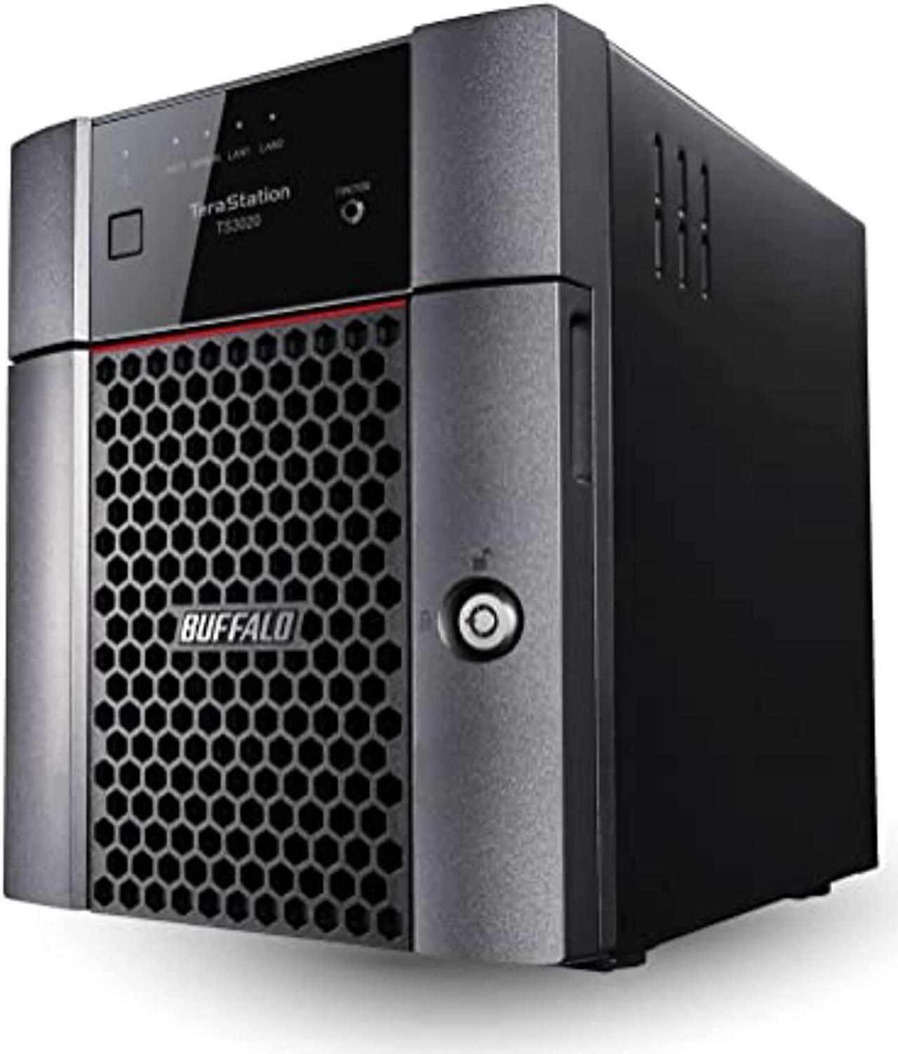 Main image of BUFFALO TeraStation 3420DN 4-Bay Desktop NAS 8TB (2x4TB) with HDD NAS Hard Drives Included 2.5GBE / Computer Network Attached Storage / Private Cloud / NAS Storage/ Network Storage / Fi (TS3420DN0802)