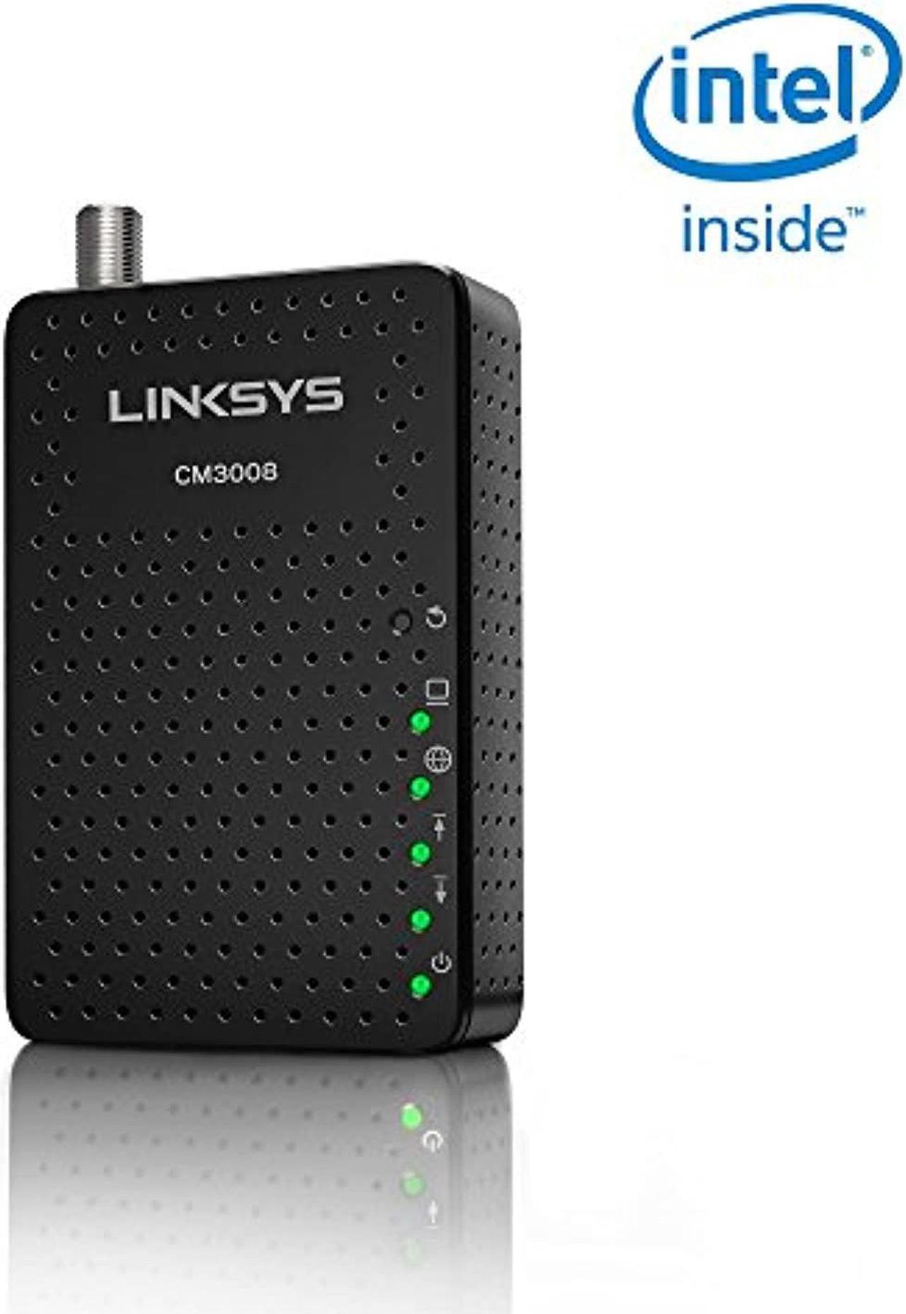 Alt view image 2 of 5 - Linksys DOCSIS 3.0 8x4 Cable Modem Certified with Comcast Xfinity, Spectrum, Cox (CM3008) (CM3008)