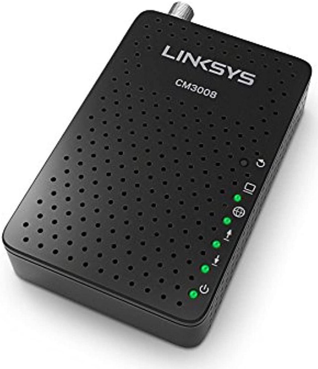 Alt view image 3 of 5 - Linksys DOCSIS 3.0 8x4 Cable Modem Certified with Comcast Xfinity, Spectrum, Cox (CM3008) (CM3008)