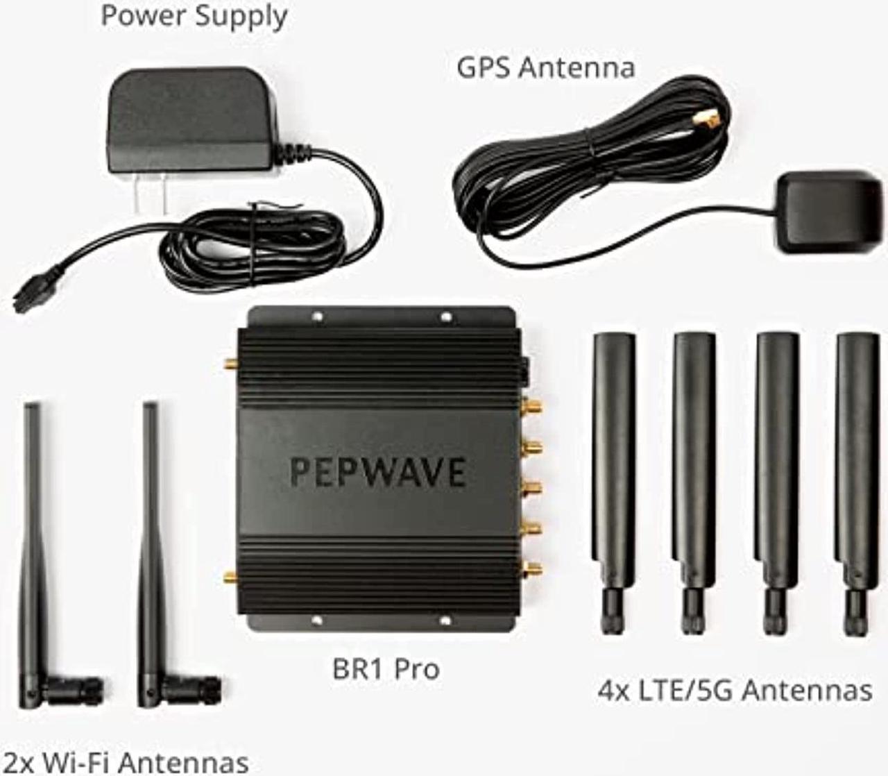 Alt view image 5 of 5 - Peplink MAX BR1 Pro [CAT 20] | LTE-A Pro Modem with Redundant SIM Slots | Wi-Fi 6 | GPS Receiver| Drop-in Mode, Load Balancing/Failover, Ignition Sensing | MAX-BR1-PRO-GLTE-S-T-PRM