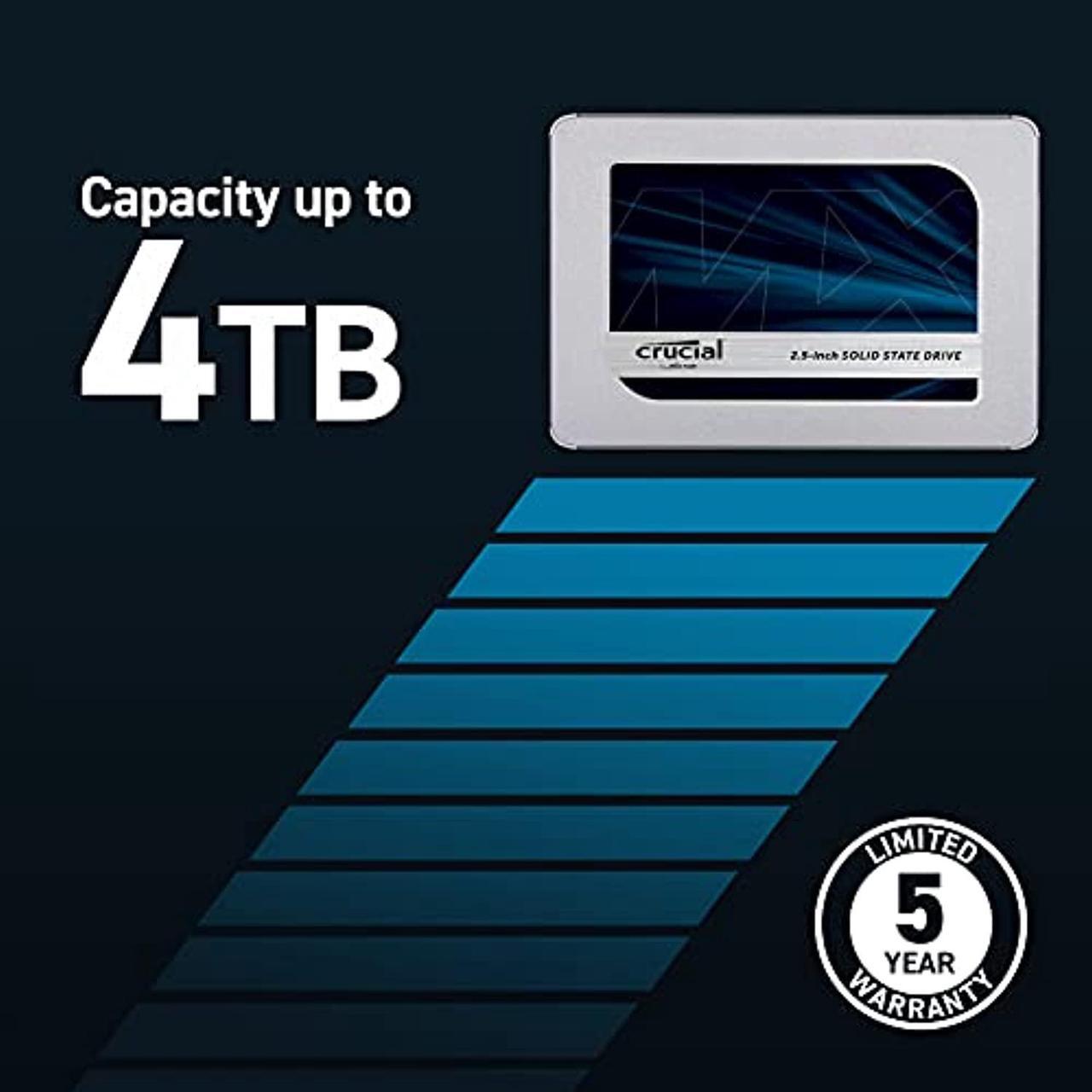 Main image of Crucial MX500 500GB 3D NAND SATA 2.5 Inch Internal SSD, up to 560MB/s - CT500MX500SSD1 (CT500MX500SSD1)