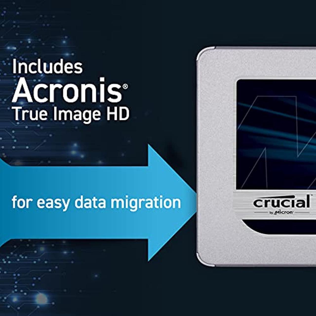 Alt view image 3 of 5 - Crucial MX500 500GB 3D NAND SATA 2.5 Inch Internal SSD, up to 560MB/s - CT500MX500SSD1 (CT500MX500SSD1)