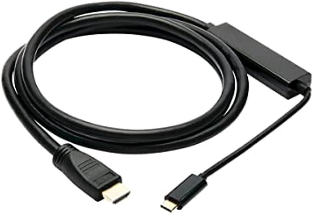 Alt view image 2 of 5 - Tripp Lite USB C to HDMI Cable Adapter (M/Thunderbolt 3 HDMI Cable Adapter, Gen 1, Converter In Middle of Cable, 4K HDMI @ 60 Hz, 4: Black, 6 ft. (U444-006-H4K6BM) (U444-006-H4K6BM)