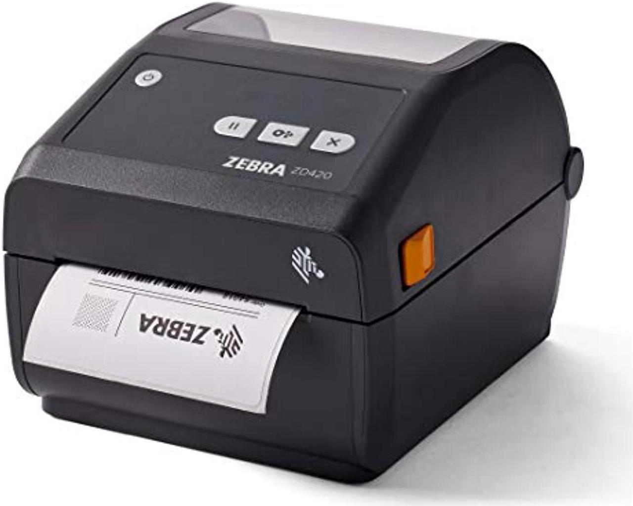 Zebra ZD420d Direct Thermal Desktop Printer 203 dpi Print Width 4 in USB Ethernet ZD42042-D01E00EZ (ZD42042-D01E00EZ)