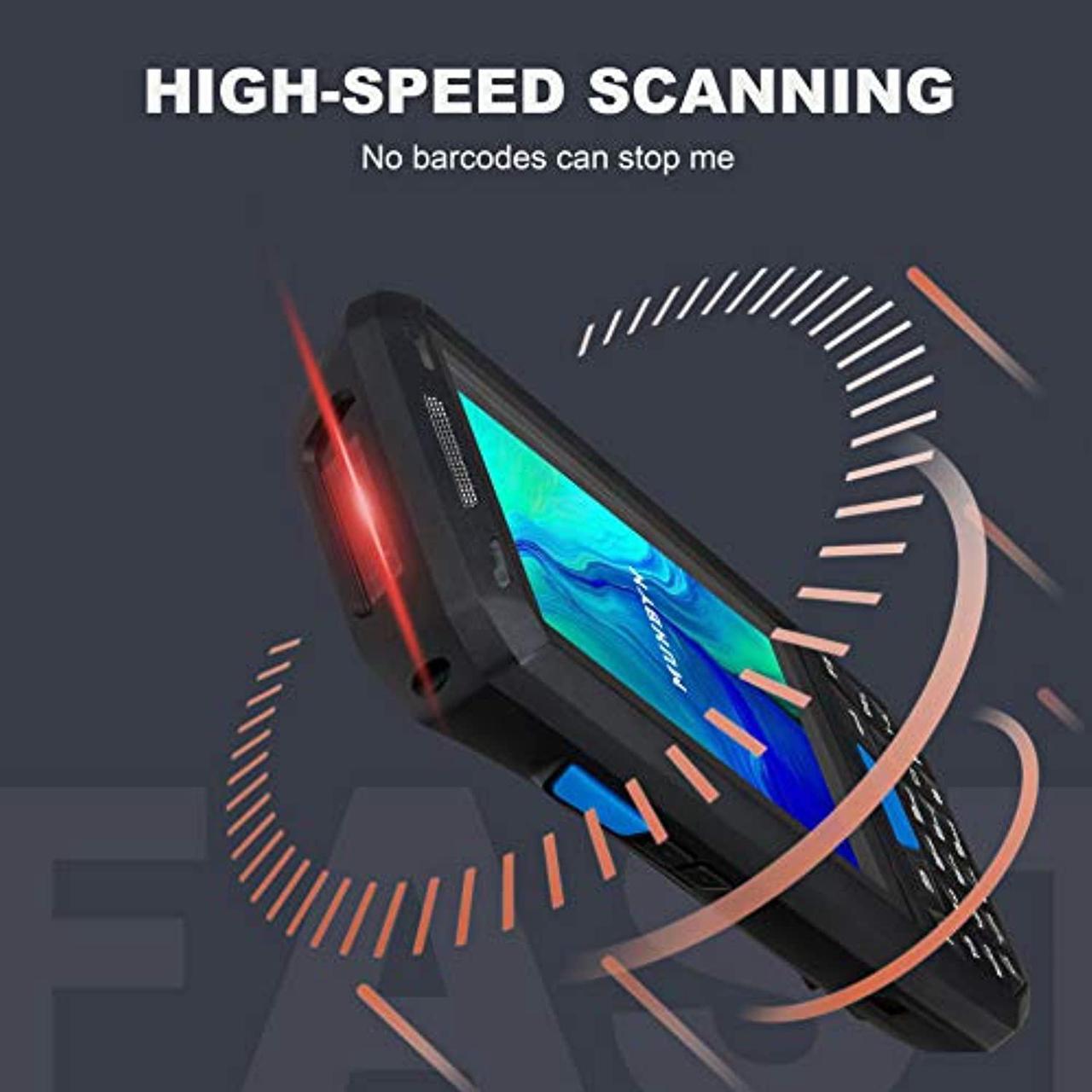 Alt view image 4 of 5 - Android 9.0 Barcode Scanner MUNBYN Handheld Mobile Computer with Honeywell 1D Laser Scanner, Support Wireless Wi-Fi 4G LTE for Warehouse Delivery Retail Inventory Management System (MU-IPDA035-1DH-BK)