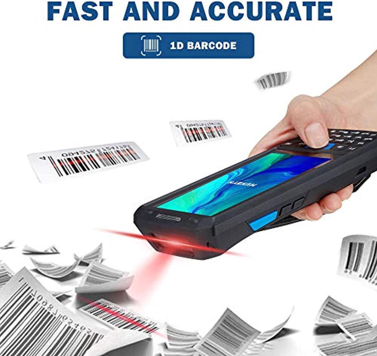 Alt view image 3 of 5 - Android 9.0 Barcode Scanner MUNBYN Handheld Mobile Computer with Honeywell 1D Laser Scanner, Support Wireless Wi-Fi 4G LTE for Warehouse Delivery Retail Inventory Management System (MU-IPDA035-1DH-BK)