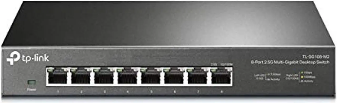 Main image of TP-Link TL-SG108-M2 | 8 Port Multi-Gigabit Unmanaged Network Switch, Ethernet Splitter | 2.5G Bandwidth | Plug  and  Play | Desktop/Wall-Mount | Fanless Metal Design | Limited Lifetime P (TL-SG108-M2)