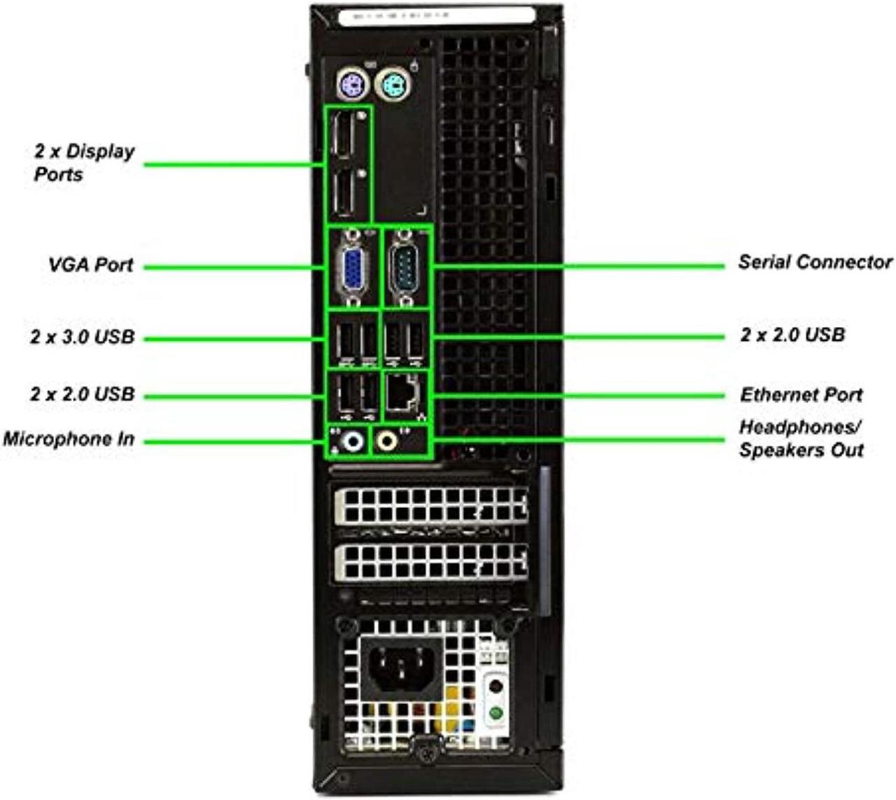 Alt view image 3 of 5 - Dell Optiplex 9020 Small Form Factor Desktop with Intel Core i7-4770 Upto 3.9GHz, HD Graphics 4600 4K Support, 32GB RAM, 1TB SSD, DisplayPort, HDMI, Wi-Fi, Bluetooth - Windows 10 Pro (Renewed)
