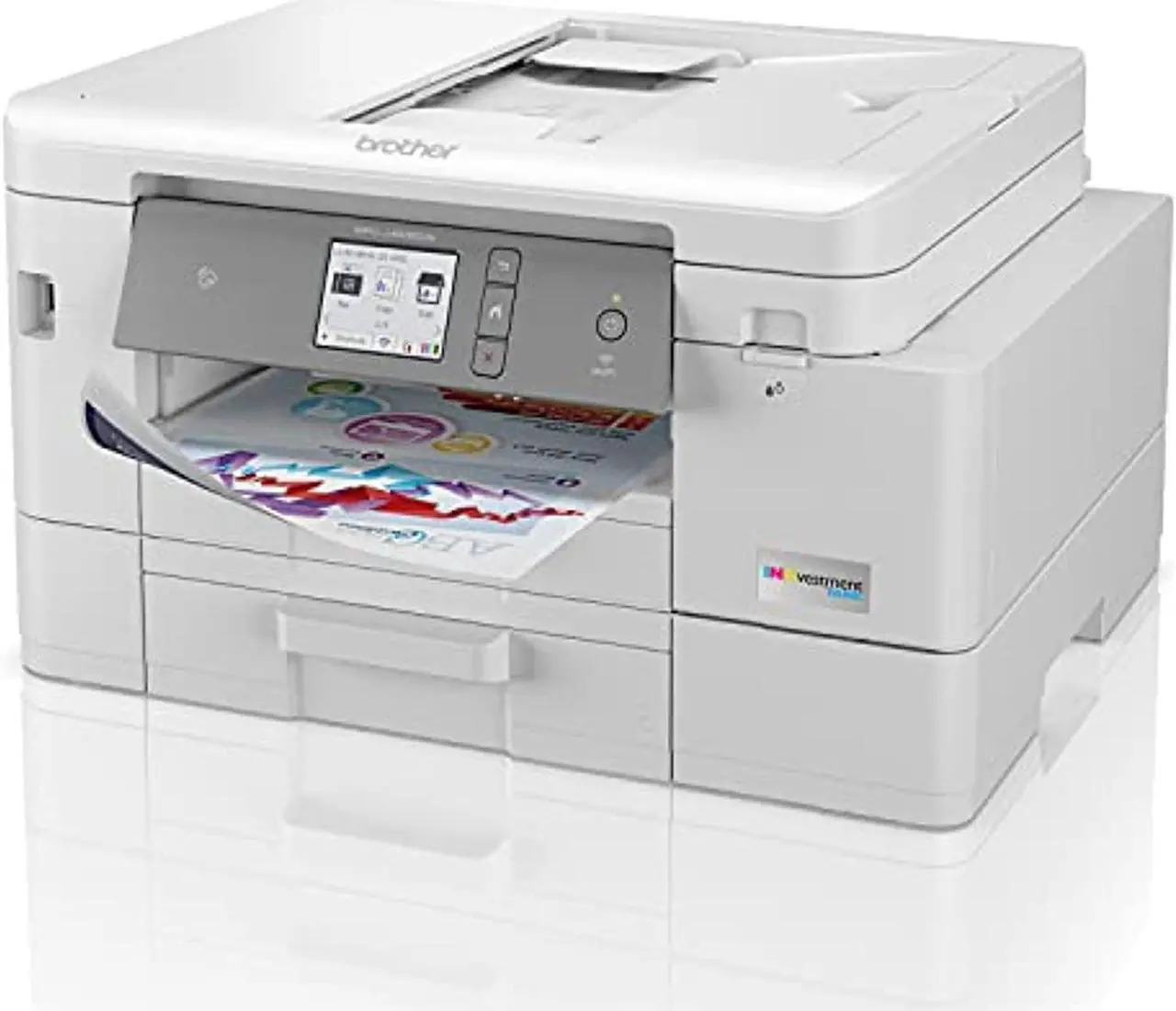 Alt view image 5 of 6 - Brother MFC-J4535DW INKvestment Tank All-in-One Color Inkjet Printer with NFC, Duplex and Wireless Printing Plus Up to 1-Year of Ink in-Box (MFCJ4535DW)