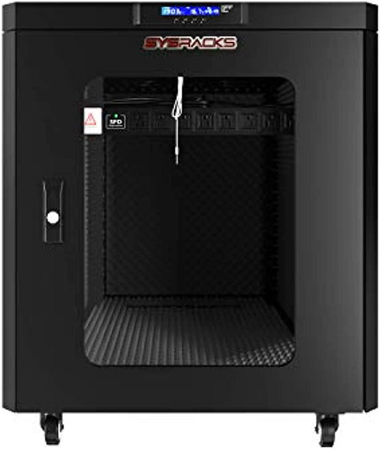 Main image of Soundproof Server Rack Quiet - Acoustic Sound Proof Server Cabinet - Up to 36% Noise Reduction - Locking Server Enclosure - Silent Networking Cabinet - Noise Sound Dampening Box (12U)