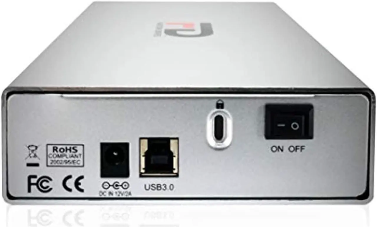Alt view image 4 of 5 - Fantom Drives 8TB External Hard Drive - GFORCE 3 Pro 7200RPM, USB3, Aluminum, Silver, GF3S8000UP (GF3S8000UP)