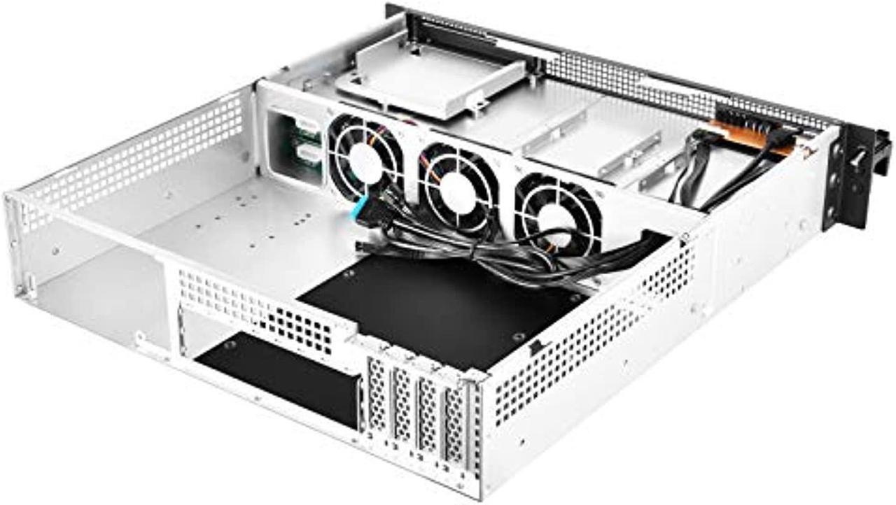 Alt view image 4 of 5 - SilverStone Technology 2U Rackmount Server Case with 8 X 3.5 Hot Swap Bays Micro-ATX Support RM21-308 (SST-RM21-308)