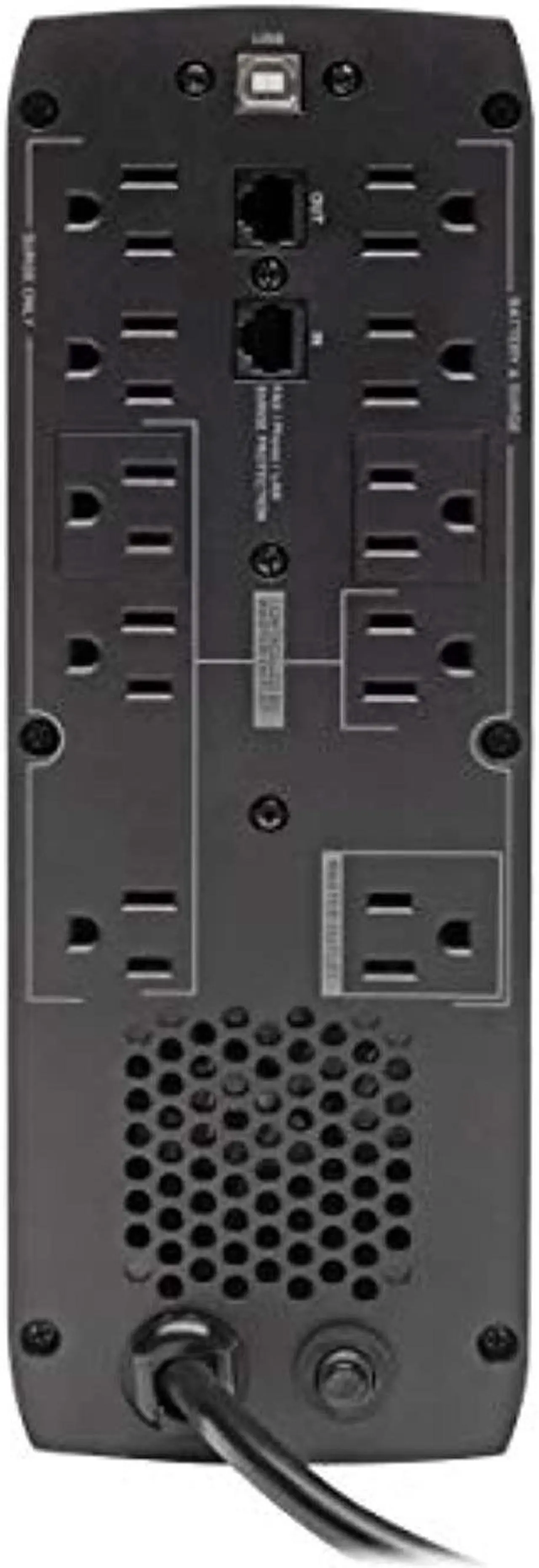 Alt view image 2 of 5 - Tripp Lite 1300VA 720W ECO-Friendly UPS Battery Backup, AVR Protection, LCD Display, Line-Interactive, 10 Outlets and 2 USB Charging Ports, 120V, Tel Protection (ECO1300LCD) (ECO1300LCD)