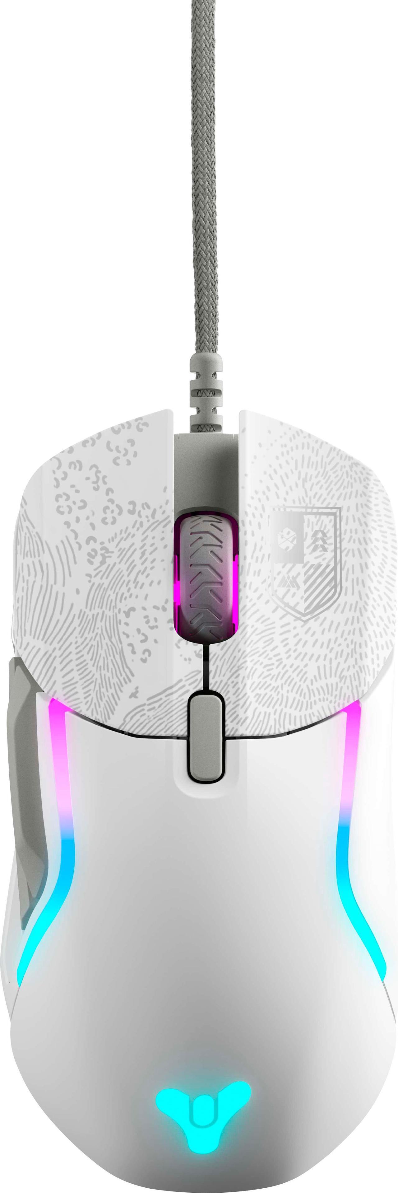 Alt view image 3 of 12 - steelseries rival 5 gaming mouse with prismsync rgb lighting and 9 programmable buttons - fps, moba, mmo, battle royale - 18,000 cpi truemove air optical sensor - destiny 2 limited edition design