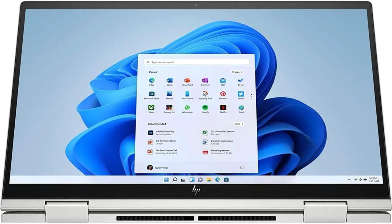 Alt view image 5 of 5 - 2022 HP Envy X360 2-in-1 15.6" FHD Touchscreen Laptop, Intel Evo Platform Core i7 1255U, 32GB RAM, 2TB PCIe SSD, Backlit Keyboard, Intel Iris Xe Graphics, Windows 11 Pro, Silver, 32GB USB Card