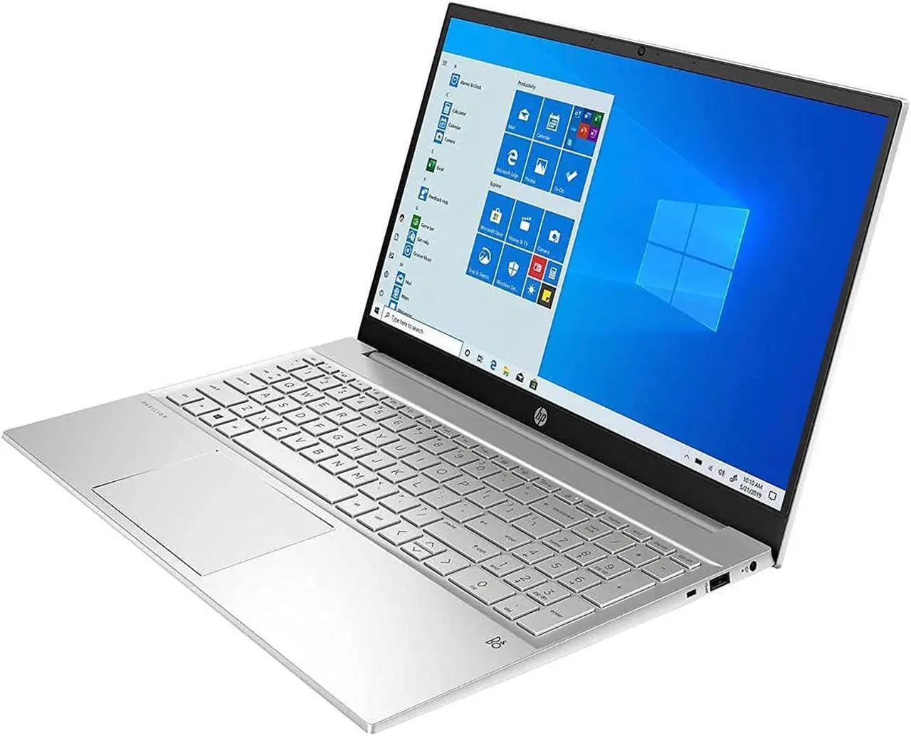 Alt view image 2 of 5 - 2021 HP Pavilion 15.6" FHD Touchscreen Laptop 11th Gen 4-Core Intel i5-1135G7 12GB DDR4 512GB NVMe SSD Iris Xe Graphics HDMI Webcam Bluetooth Backlit Keyboard Windows 10 Home w/ RATZK 32GB U (1W7T7UA)