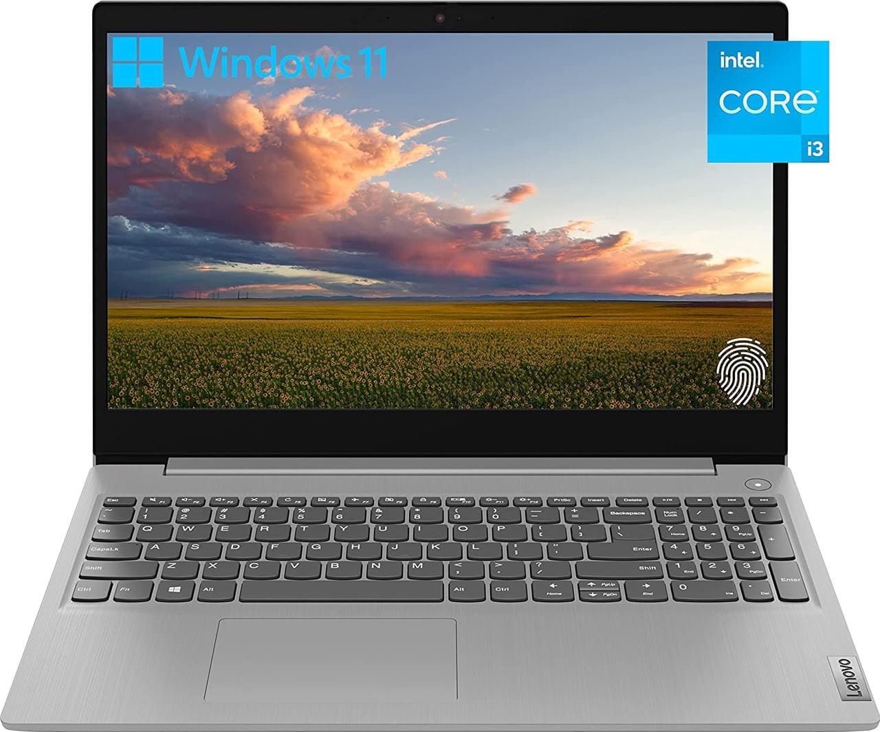 Main image of Newest Lenovo Ideapad 3i Laptop, 15.6" FHD Display, 11th Gen Intel Core i3-1115G4, Webcam, HDMI, Wi-Fi, Fingerprint Read, Bluetooth, Windows 11 Home (8GB RAM | 256GB PCIe SSD, Platinum Grey)