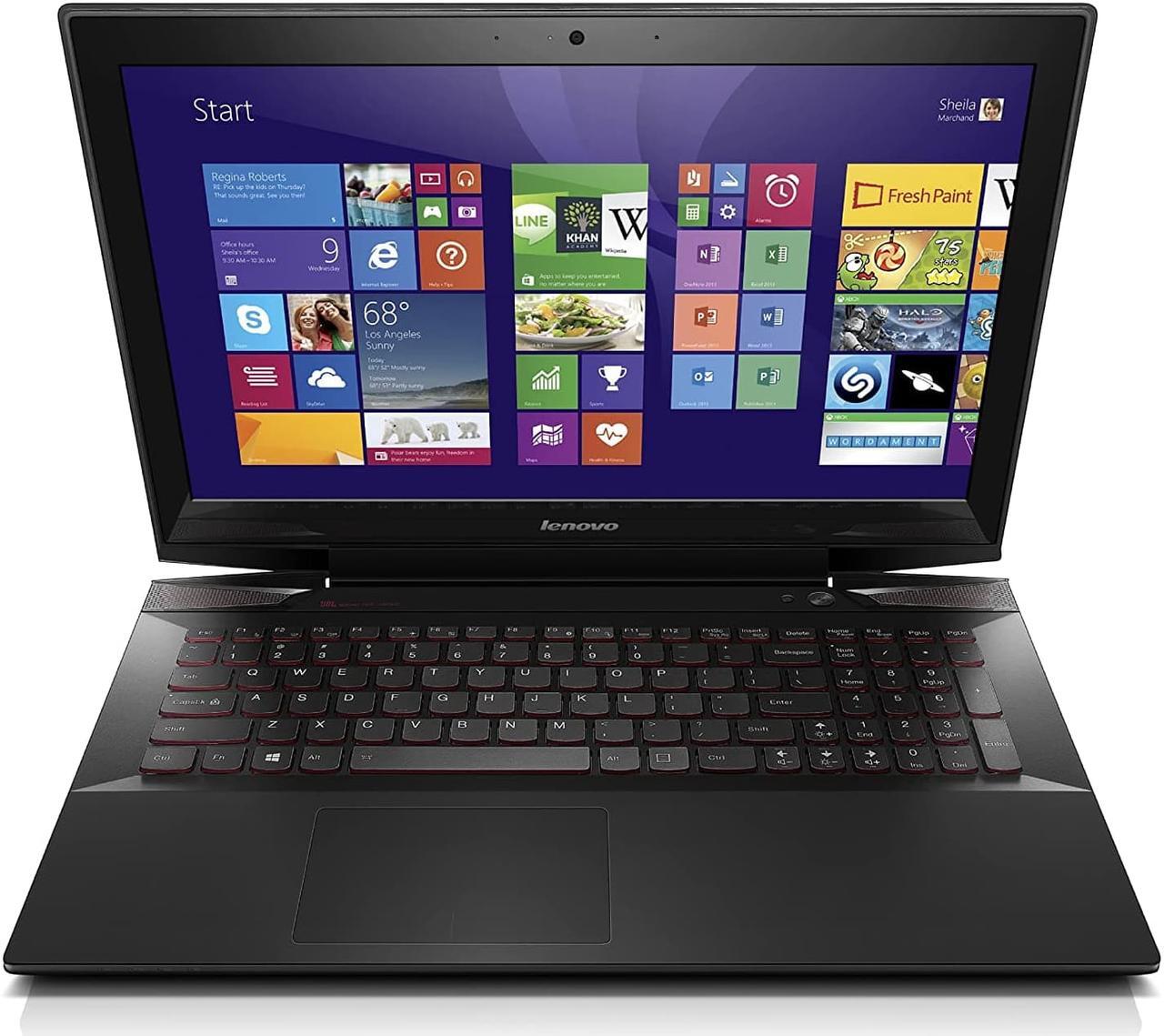Main image of Lenovo Y50 59441400 Gaming Laptop (Windows 8, Intel Core i7-4720HQ, 15.6" LED-lit Screen, Storage: 16 GB, RAM: 16 GB) Black (59441400)