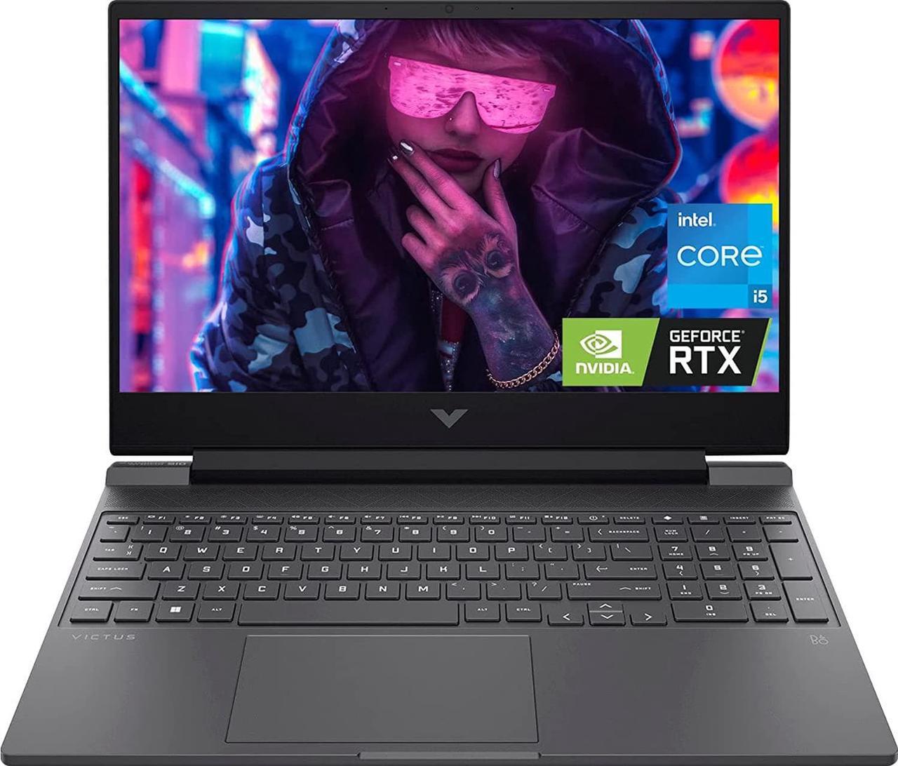 HP 2022 Victus Gaming Laptop, 144Hz 15.6" FHD Display, 12th Gen Core i5-12450H(> Ryzen 7 5800H), 16GB DDR4 RAM, 1TB NVMe SSD, NVIDIA Geforce GTX 1650, Backlit Keyboard, WiFi 6, RJ-45, HDMI, Win 11