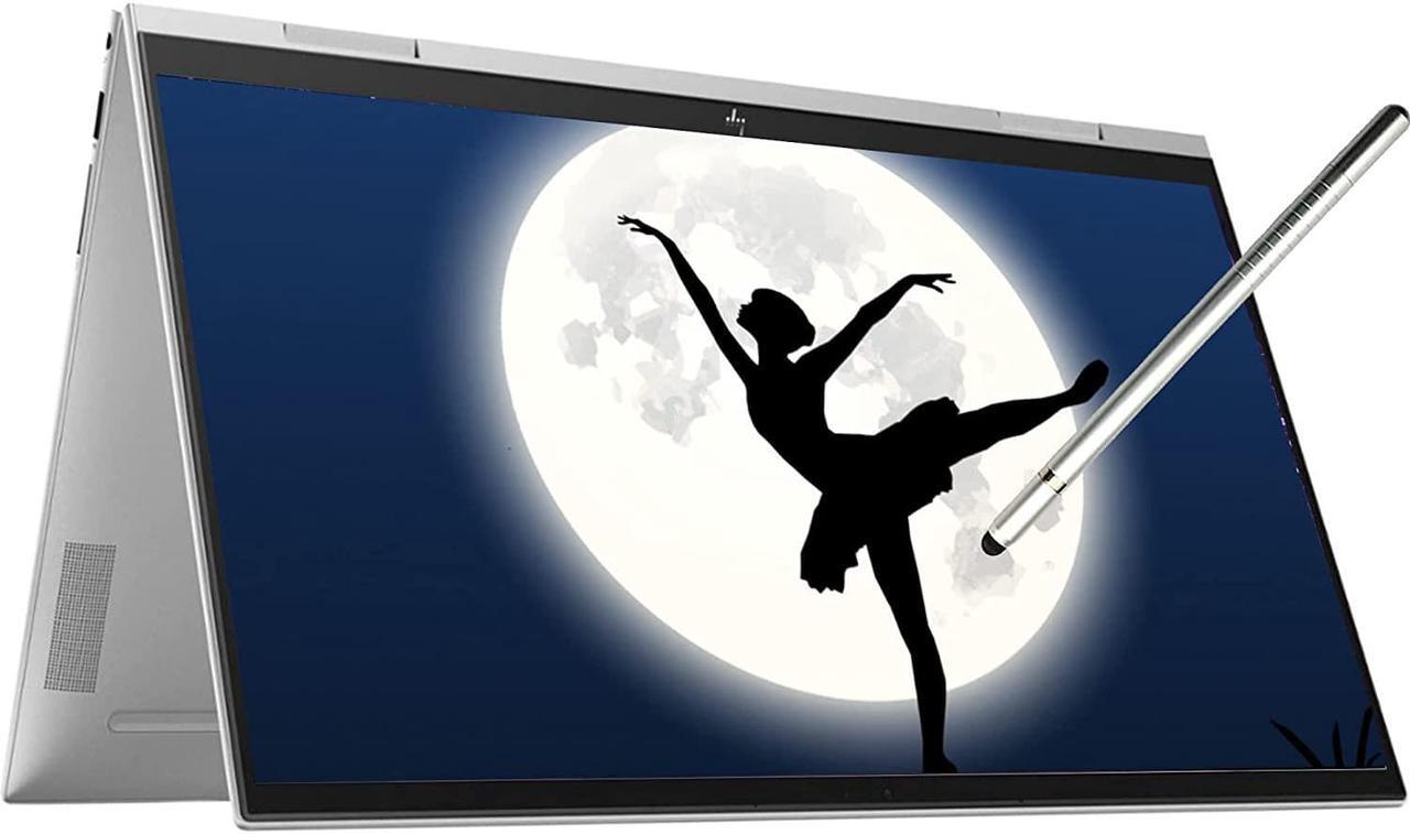 Main image of HP Envy x360 2-in-1 15.6" Touchscreen Laptop, Intel Core i5-1135G7, Intel Iris Xe Graphics, 16GB DDR4 RAM, 512GB PCIE SSD, Backlit Keyboard, Fingerprint, Stylus Pen, Windows 11 Pro, Silver